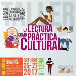 Taller “La Lectura como Práctica Cultural”