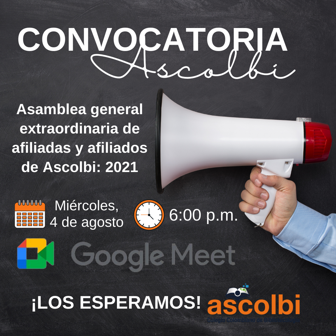 Ascolbi Citación A Asamblea General Extraordinaria De Afiliadas Y