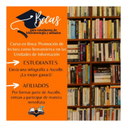 Becas Curso en línea: Promoción de lectura como herramienta en las Unidades de Información