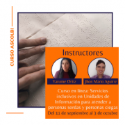 Curso en línea: Servicios inclusivos en Unidades de Información para atender personas sordas y personas ciegas