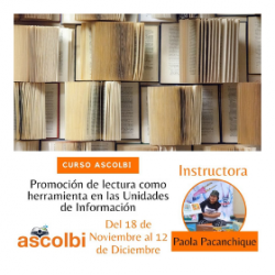 Curso en línea: Promoción de lectura como herramienta en las Unidades de Información