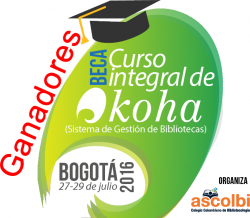 Ganadoras beca Curso integral de Koha 2016