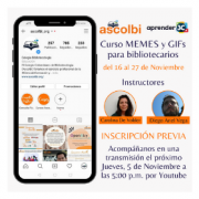 Curso MEMES y GIFs para bibliotecarios