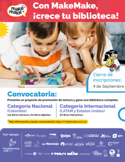 Invitación Convocatoria: Con MakeMake, ¡crece tu biblioteca!